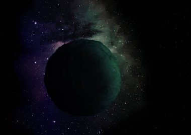 Gezegenler yıldızlara karşı. 3B görüntüleme.