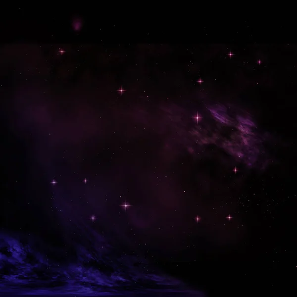 Langt Væk Skinnede Stjernetågen Stjernefeltet Mod Rummet Elementer Dette Billede - Stock-foto