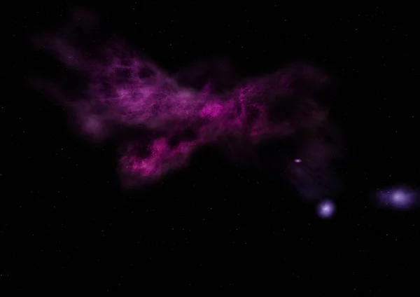 Ser nebulosa brillante. Renderizado 3D — Foto de Stock