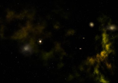 Parlayan nebula olmak. 3B görüntüleme