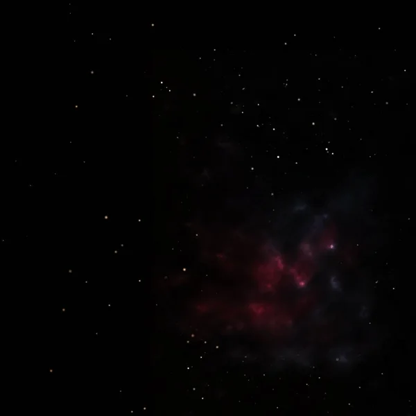 Μικρό μέρος ενός άπειρου αστρικού πεδίου. 3D απόδοση — Φωτογραφία Αρχείου