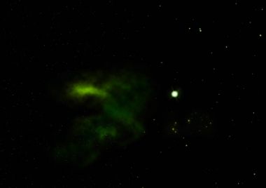 Sonsuz bir yıldız alanının küçük bir parçası. 3B görüntüleme