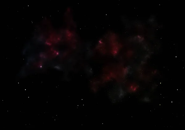 Маленькая часть бесконечного звездного поля. 3D рендеринг — стоковое фото