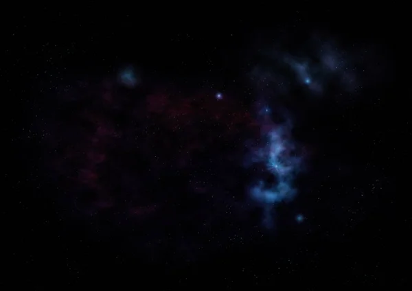Маленькая часть бесконечного звездного поля. 3D рендеринг — стоковое фото