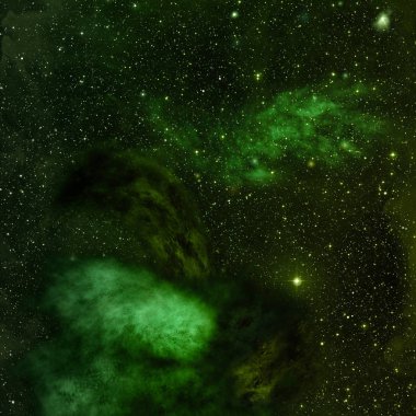 Sonsuz bir yıldız alanının küçük bir parçası