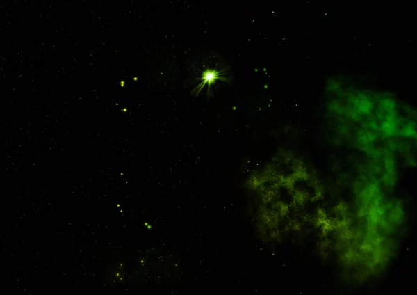 Ser nebulosa brillante. Renderizado 3D —  Fotos de Stock