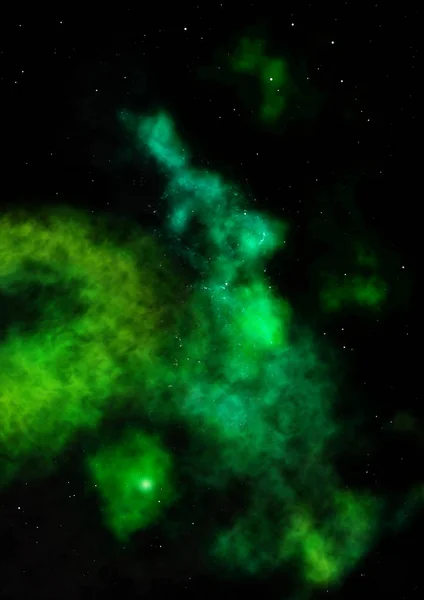 Stjärnfält i rymden och nebulosor — Stockfoto