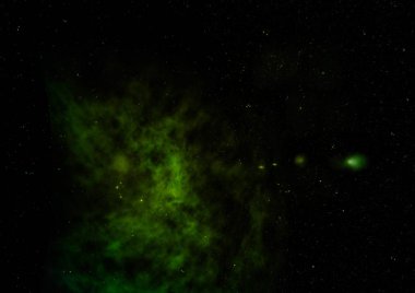 Sonsuz bir yıldız alanının küçük bir parçası. 3B görüntüleme