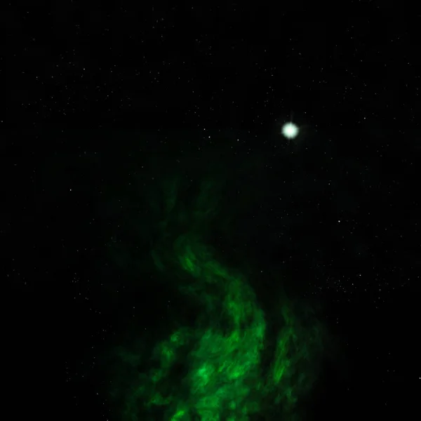 Being shone nebula. 3D rendering — Stock Photo, Image