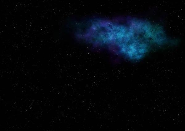 Kleiner Teil eines unendlichen Sternenfeldes. 3D-Rendering — Stockfoto