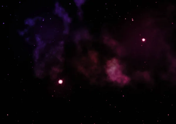 Som lyste nebulosa. 3D-rendering — Stockfoto