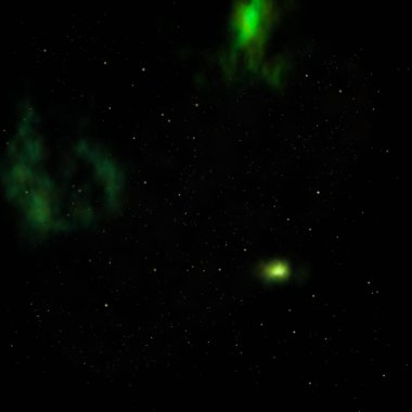 Uzayda bir yıldız alanı bir nebula ve gaz yoğunluğu. Bu görüntünün elementleri NASA tarafından desteklenmektedir .