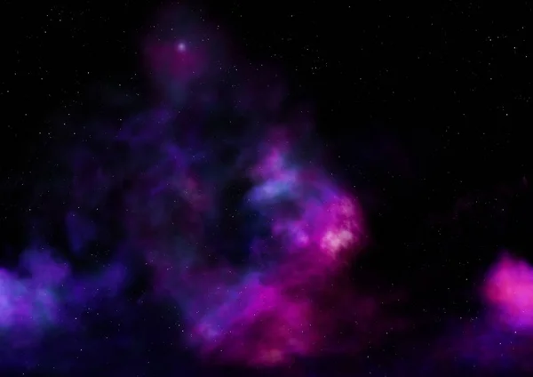 宇宙の星のフィールドは 星雲やガスの混雑 Nasaによって提供されたこの画像の要素 — ストック写真