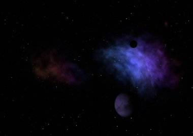 Sonsuz bir yıldız alanının küçük bir parçası