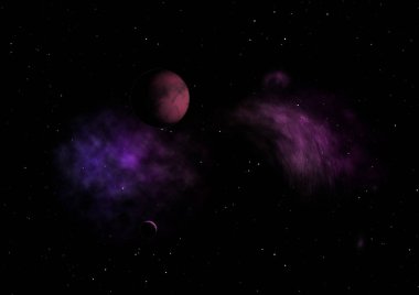 Sonsuz bir yıldız alanının küçük bir parçası