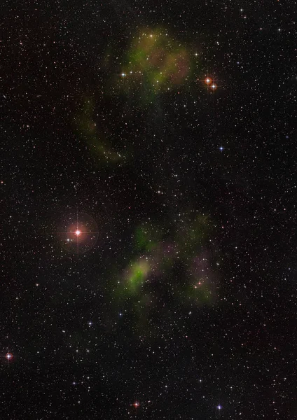 Campo Estelar Espacio Una Nebulosa Una Congestión Gas Elementos Esta — Foto de Stock