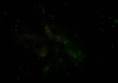 Sonsuz bir yıldız alanının küçük bir parçası. 3B görüntüleme