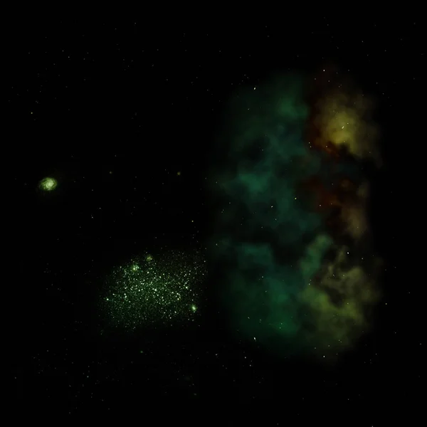 Ser nebulosa brillante. Renderizado 3D — Foto de Stock