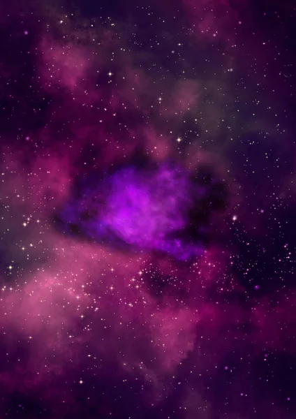 Поки Сяяла Туманність Зоряне Поле Проти Космосу Елементи Цього Зображення — стокове фото