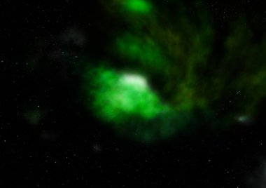 Uzayda bir yıldız alanı bir nebula ve gaz yoğunluğu. Bu görüntünün elementleri NASA tarafından desteklenmektedir .