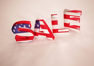 Boyutlu yazıt satış. 3D çizim.