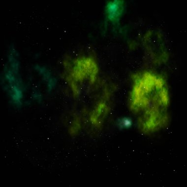 Sonsuz bir yıldız alanının küçük bir parçası