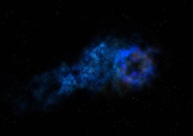 Sonsuz bir yıldız alanının küçük bir parçası