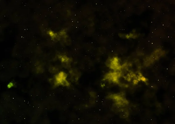 Hvězdné pole ve vesmíru a mlhoviny. 3D vykreslování — Stock fotografie