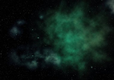 Uzayda bir yıldız alanı bir nebula ve gaz yoğunluğu. Bu görüntünün elementleri NASA tarafından desteklenmektedir .