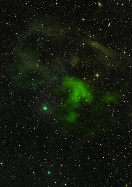 Star field in space and a nebulae — Stock Photo, Image