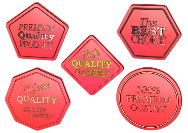 Set de insignias de producto de venta. Renderizado 3D . —  Fotos de Stock