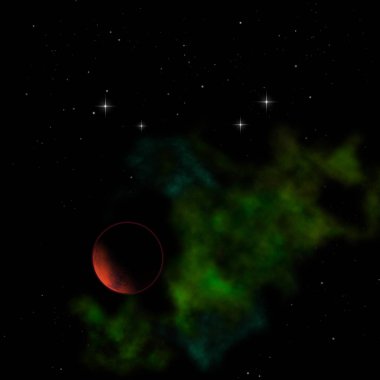 Bir alanda kuruyorsun gezegenler. 3D render.