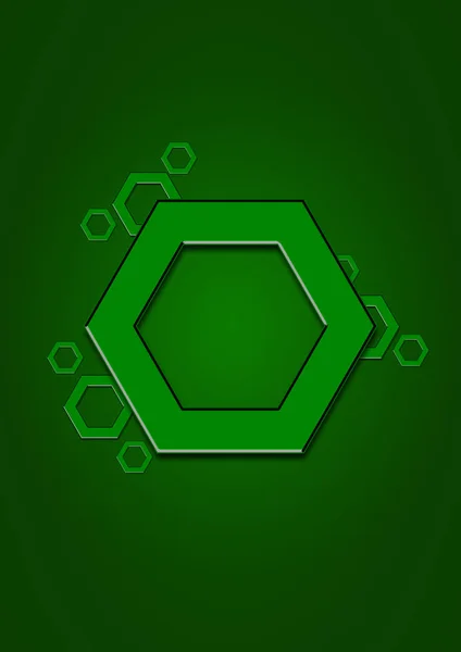 Abstract, simple background with hexagons — Stock Photo, Image