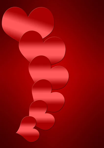 Abstract, simple background with hearts — Stock Photo, Image