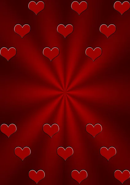 Abstract, simple background with hearts — Stock Photo, Image