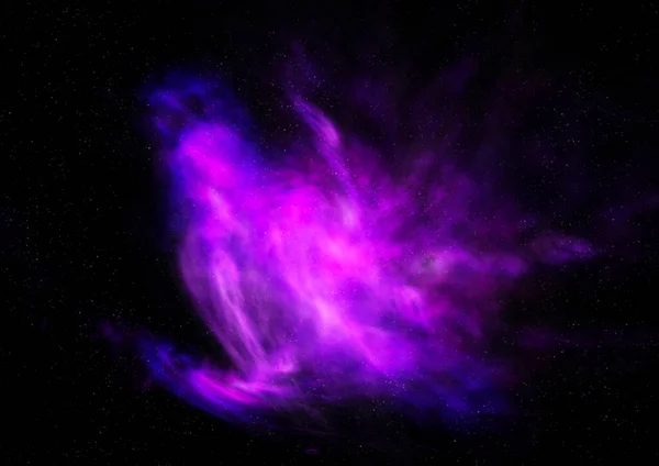 Star field in space and a nebulae. 3D rendering — Stock Photo, Image