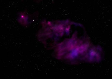 Evrendeki sonsuz uzay alanının küçük bir parçası. Bu görüntünün elementleri NASA tarafından döşenmiştir. 3B görüntüleme