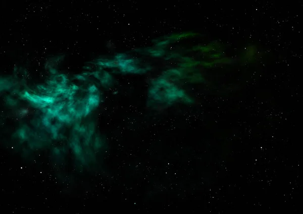 Μικρό μέρος ενός άπειρου αστρικού πεδίου. 3D απόδοση — Φωτογραφία Αρχείου