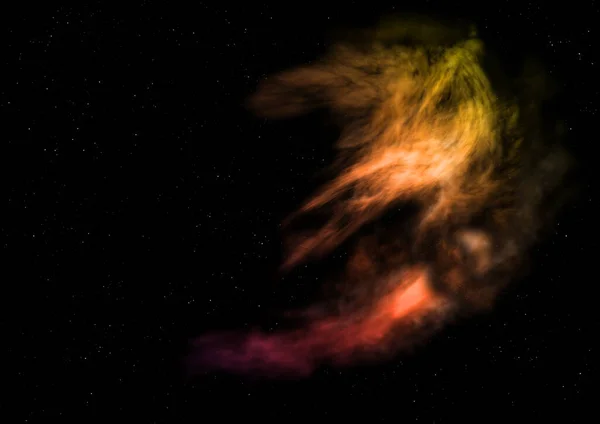 우주를 배경으로 빛나는 별들로 이루어진 거리가 Nasa 이미지의 요소들 렌더링 — 스톡 사진