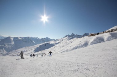 Kış spor Avusturyalı tatil Montafon.