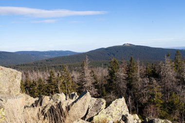 Bir yürüyüş turu sırasında Alman dağlar ve ormanlar - sonbahar