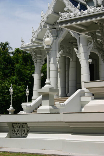 A temple with garden.