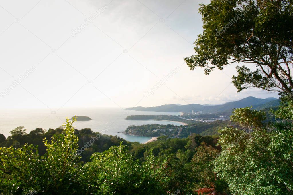 View over the island landscape.