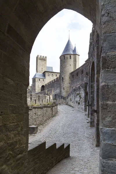 Carcassonne - dúsított francia város — Stock Fotó