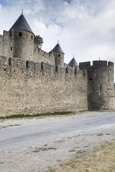 Carcassonne - dúsított francia város — Stock Fotó