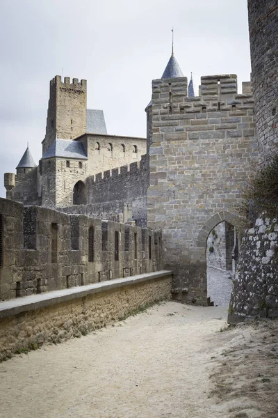 Carcassonne - dúsított francia város — Stock Fotó