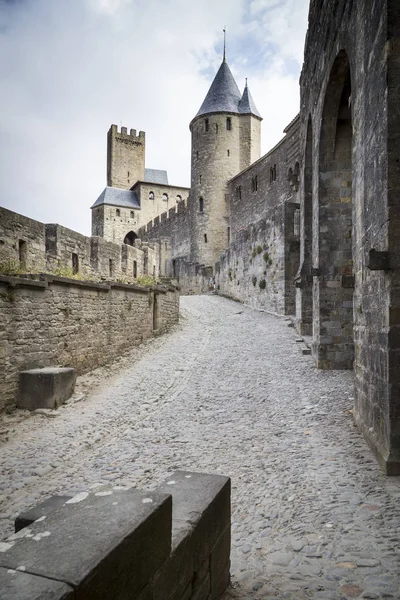 Carcassonne - dúsított francia város — Stock Fotó