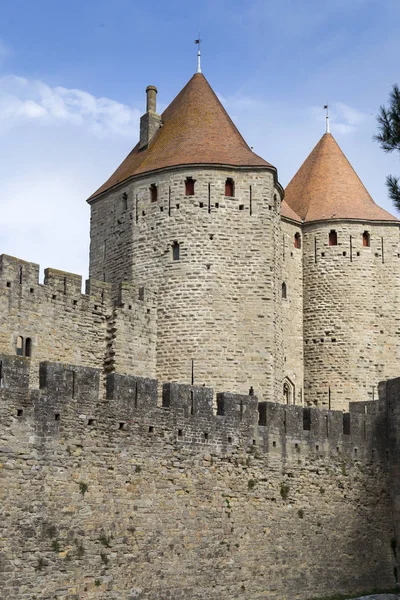 Carcassonne - dúsított francia város — Stock Fotó