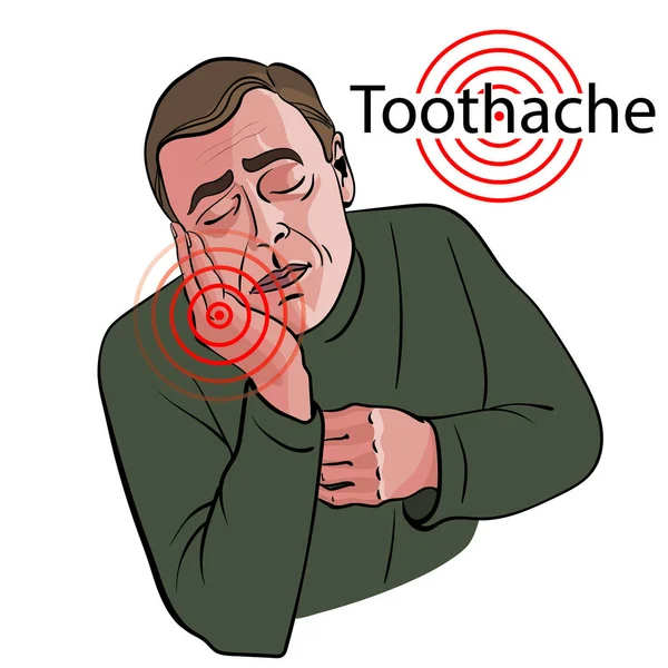 Ból zęba medycznych plakat — Wektor stockowy