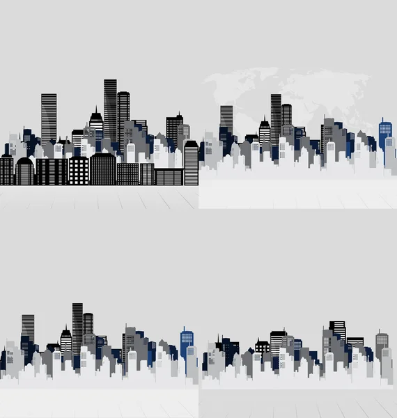 Modèle de conception de bâtiment créatif, pour votre entreprise, vecteur illu — Image vectorielle